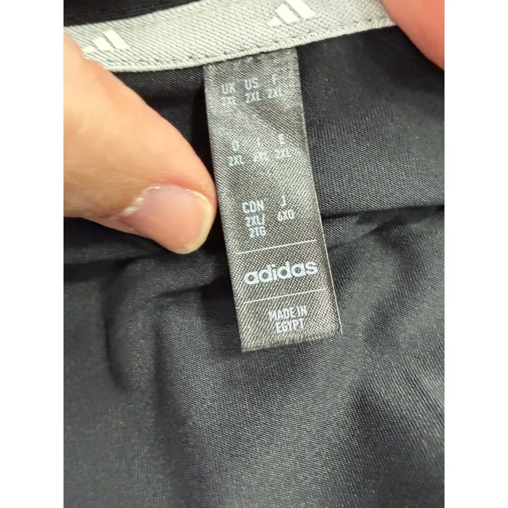 adidas Men's Solid Golf Polo 2XL Black Size 2XL NEW # J615